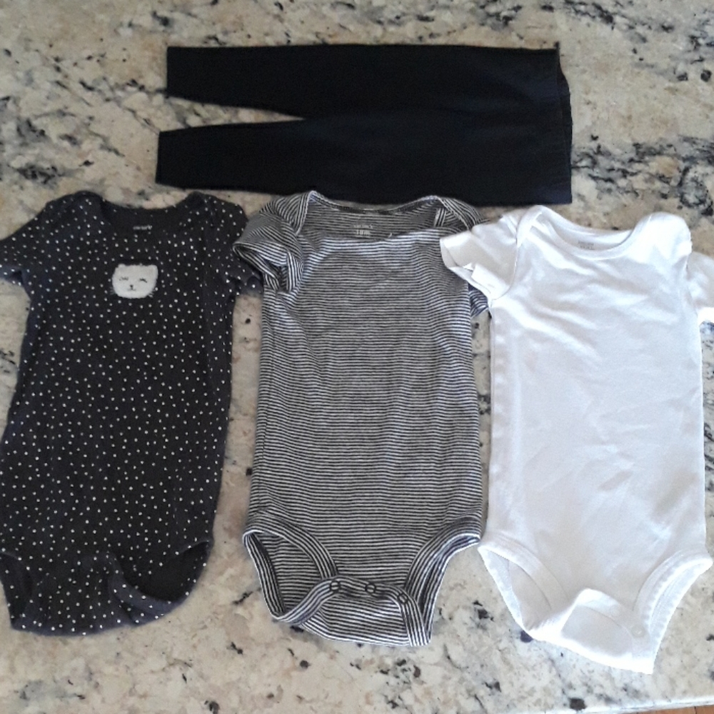 3 onsies 1 pair of leggings